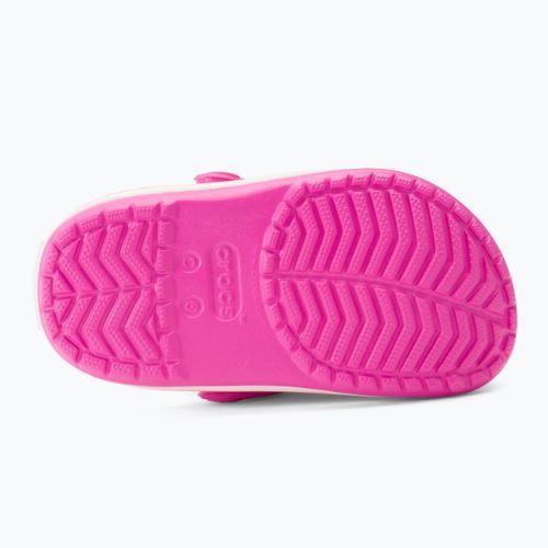 Crocs Kids Crocband Clog elektromos rózsaszín / sárgadinnye flip-flopok