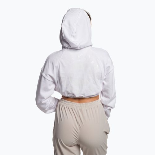 Női edzős pulóver Gymshark KK Twins Zip Up Crop fehér