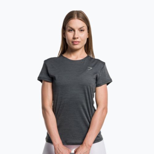 Női Gymshark Running Top SS sötét/szürke tréning póló