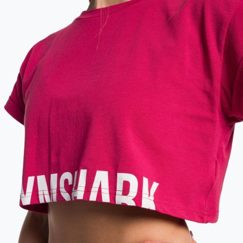 Női Gymshark edzés frakció Crop Top láva rózsaszínű