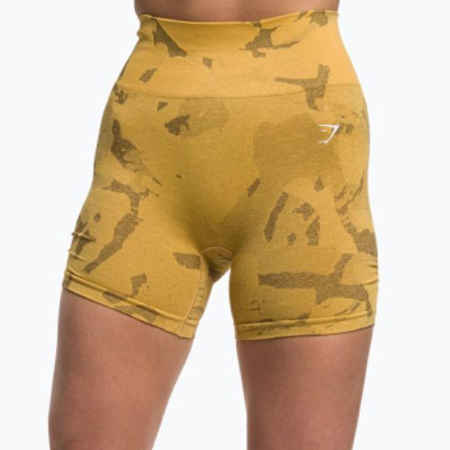 Női edzőnadrág Gymshark Adapt Camo Savanna Seamless indiánsárga Gymshark Adapt Camo Savanna Seamless indiánsárga