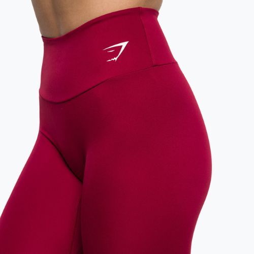 Női Gymshark Training Full Lenght leggings burgundi/fehér