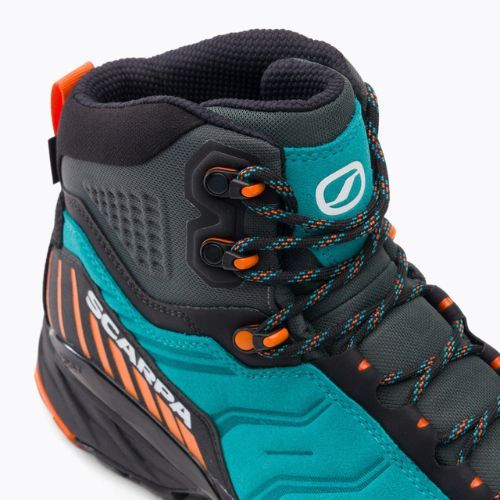Férfi túrabakancs SCARPA Rush TRK GTX pagoda/kék mangó