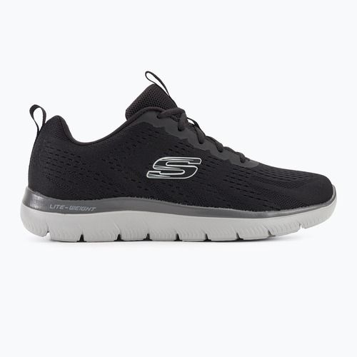 SKECHERS Summits Torre fekete/szürke férfi edzőcipő