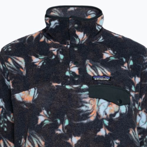 Patagonia női fleece pulóver LW Synch Snap-T P/O swirl floral/pitch blue