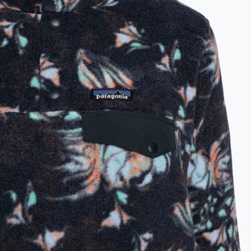 Patagonia női fleece pulóver LW Synch Snap-T P/O swirl floral/pitch blue