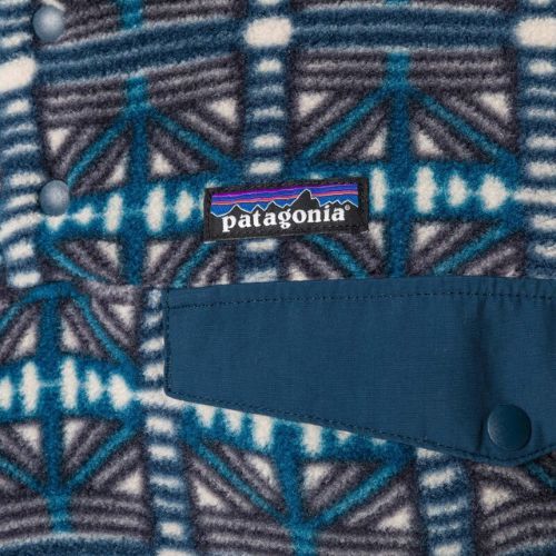 Férfi Patagonia LW Synch Snap-T P/O snow beam/dark natural fleece melegítőfelső