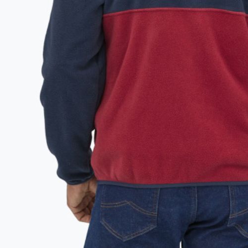 Férfi Patagonia Microdini 1/2 Zip P/O fleece pulóver wax piros