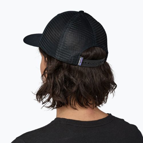 Patagonia P-6 Logo LoPro Trucker sapka fekete