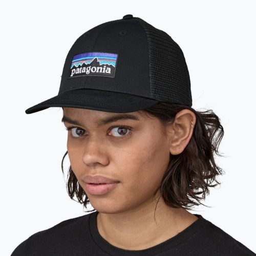 Patagonia P-6 Logo LoPro Trucker sapka fekete