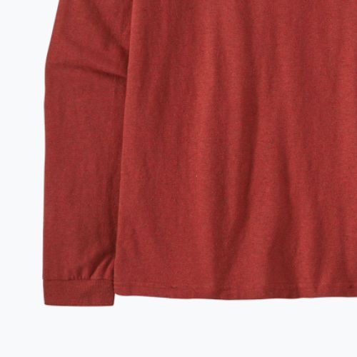 Női trekking póló Patagonia P-6 Logo Responsibili-Tee LS bojtos vörös