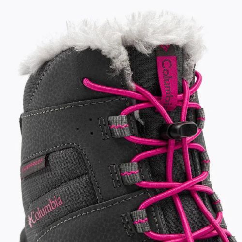 Columbia Rope Tow III WP Girl gyermek hócipő sötétszürke/hő rózsaszínű