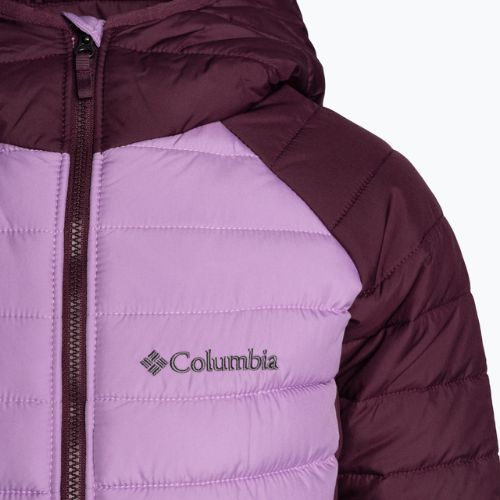 Columbia Powder Lite Hooded gumdrop/marionberry gyermek pehelypaplan kabát