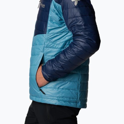 Férfi Columbia Platinum Peak kapucnis pehelypaplan dzseki shasta/collegiate navy