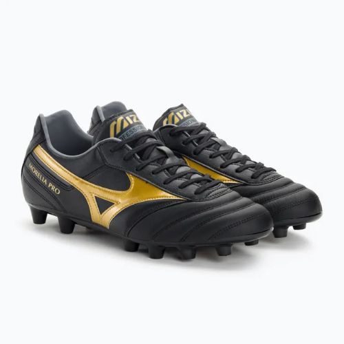 Mizuno Morelia II PRO MD férfi futballcipő fekete/arany/sötét árnyék