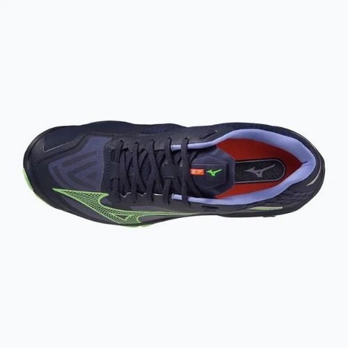 Férfi röplabda cipő Mizuno Wave Lightning Z7 esti kék / tech zöld / lolite