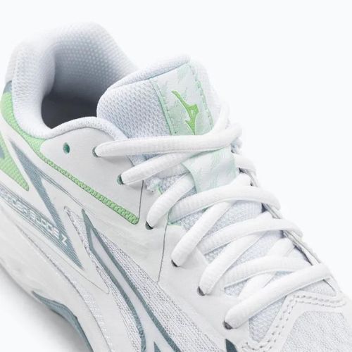 Férfi röplabda cipő Mizuno Thunder Blade Z fehér / g ridge / patina zöld