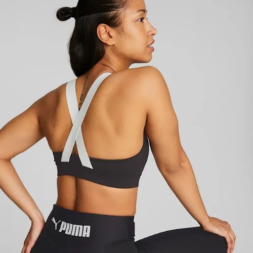 PUMA Mid Impact fitnesz melltartó Puma Fit puma fekete