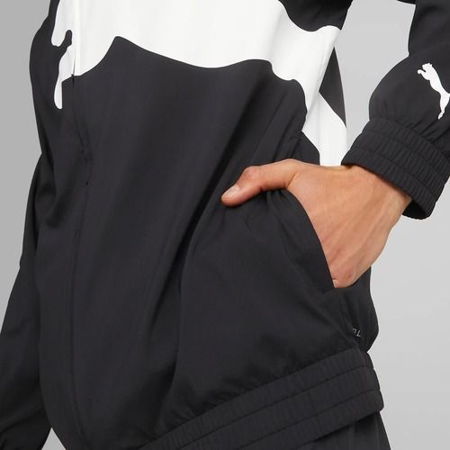 Férfi edződzseki PUMA Train Big Cat Lined Woven puma fekete puma fekete