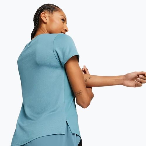 Női edzőpóló PUMA Fit Logo Ultrabreathe merész kék/gyors zöld