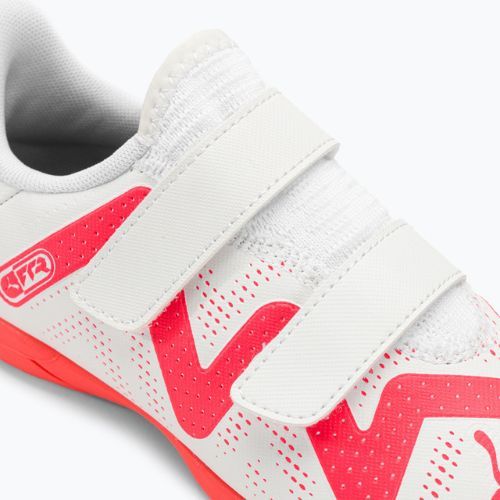 PUMA Future Play IT V Jr gyermek futballcipő puma fehér/tűz orchidea