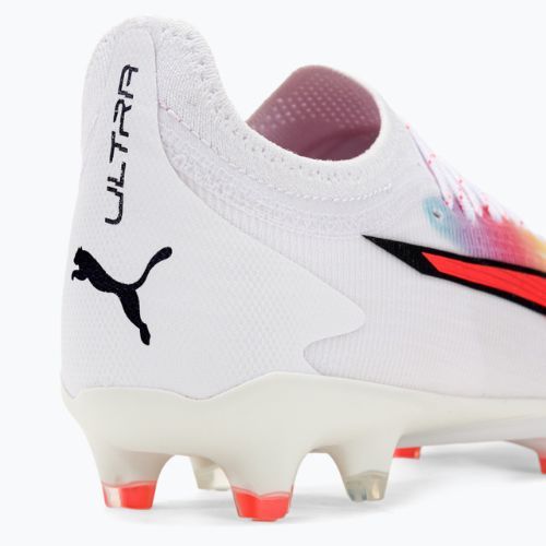 PUMA Ultra Ultimate FG/AG férfi futballcipő puma fehér/fekete/fekete/tűz orchidea