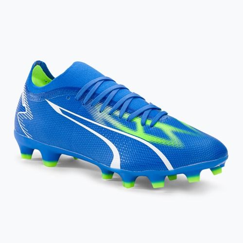 PUMA Ultra Match FG/AG férfi futballcipő ultra kék/puma fehér/pro zöld