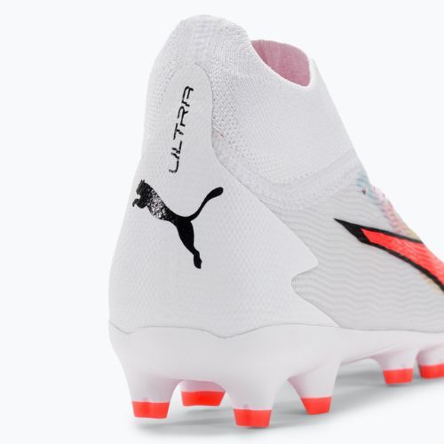 PUMA Ultra Pro FG/AG Jr gyermek futballcipő puma fehér/puma fekete/tűz orchidea