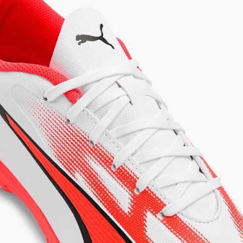 Férfi futballcipő PUMA Ultra Play FG/AG puma fehér/puma fekete/tűz orchidea