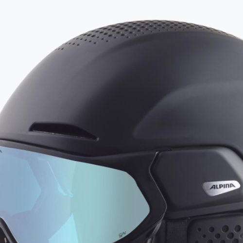 Alpina Oro QV Mips síbukósisak fekete matt/jeges kék