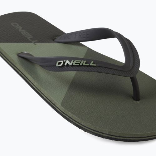 Férfi O'Neill Profile Color Block mély zuzmó zöld flip flopok
