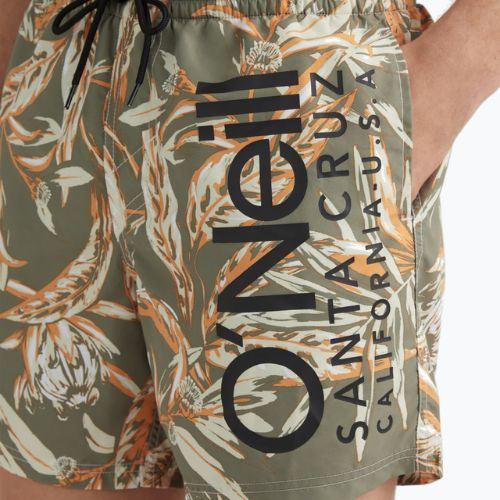 Férfi O'Neill Cali Floral 16'' mély lichen tonal virágos virágos úszónadrág