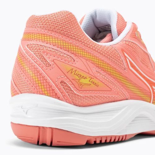Női tenisz cipő Mizuno Break Shot 4 AC candy coral / fehér / fusion coral