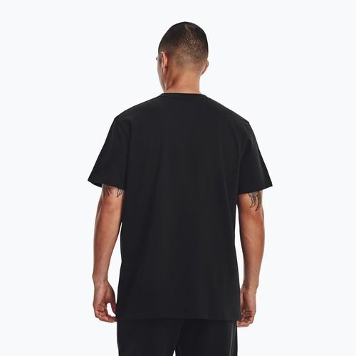 Férfi Under Armour Logo Emb Heavyweight póló fekete/fehér
