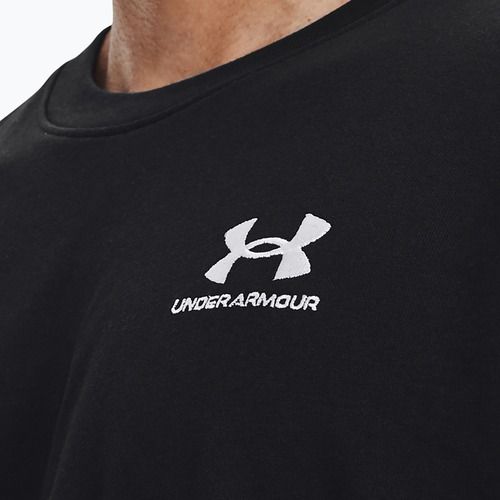 Férfi Under Armour Logo Emb Heavyweight póló fekete/fehér