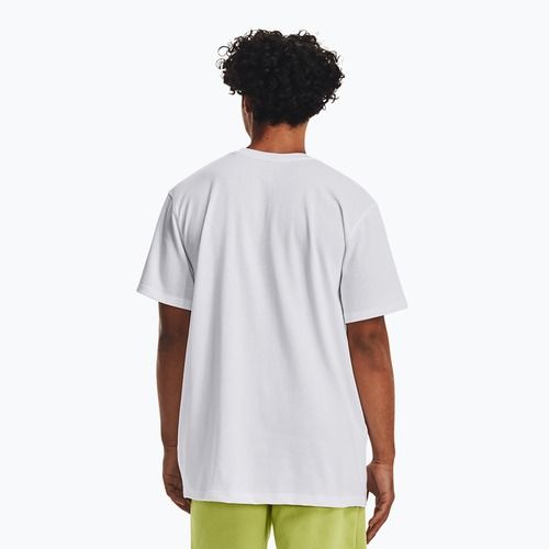Férfi Under Armour Logo Emb Heavyweight póló fehér/fekete