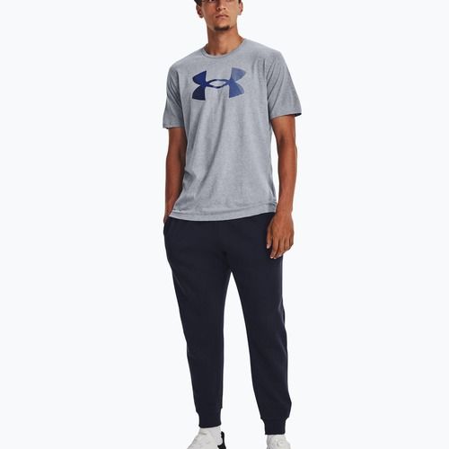 Férfi Under Armour Big Logo póló Fill steel light heather/fekete/royal