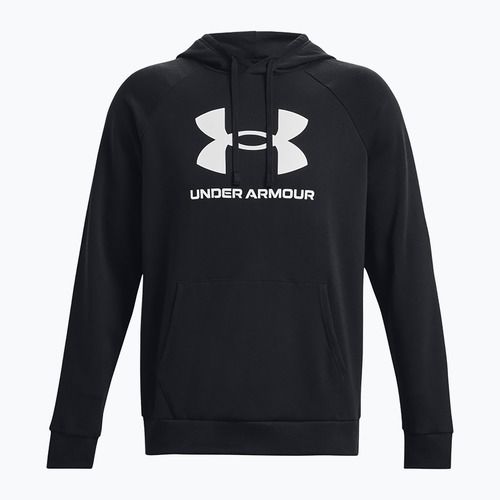 Férfi Under Armour Rival Fleece Logo HD kapucnis pulóver fekete/fehér