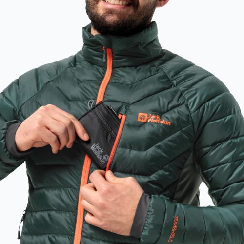 Jack Wolfskin férfi pehelypaplan dzseki Routeburn Pro Ins fekete olívazöld