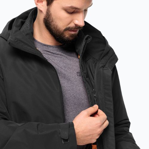 Jack Wolfskin férfi esőkabát Lapawa Ins fekete