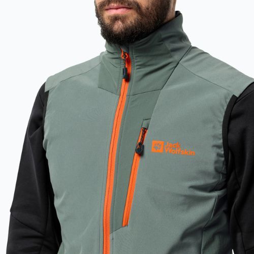 Jack Wolfskin férfi túrázó ujjatlan Alpspitze sövény zöld