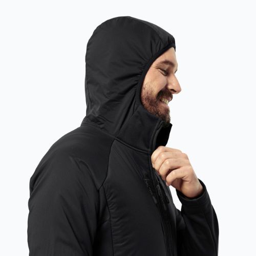 Férfi hibrid dzseki Jack Wolfskin Alpgrat Pro Ins Fz fekete