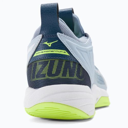 Férfi röplabda cipő Mizuno Wave Momentum 2 heather/white/neo lime