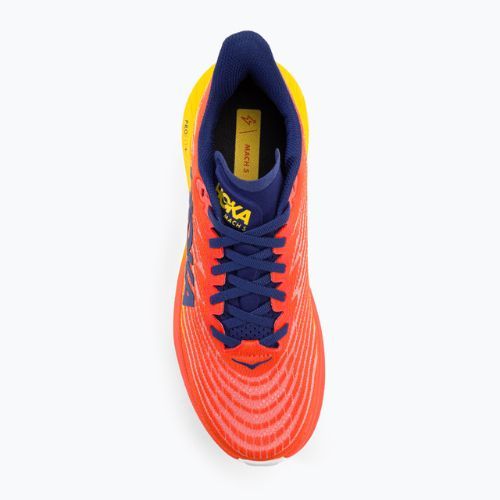 HOKA Mach 5 flame/dandelion férfi futócipő