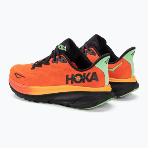Férfi futócipő HOKA Clifton 9 láng/vibrant narancssárga