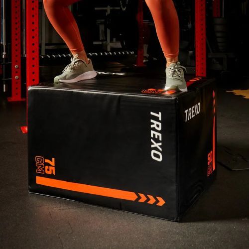 XTREXO TRX-PB08 8kg-os plyometric box fekete