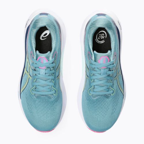 ASICS Gel-Kayano 30 női futócipő gris kék/lime zöld