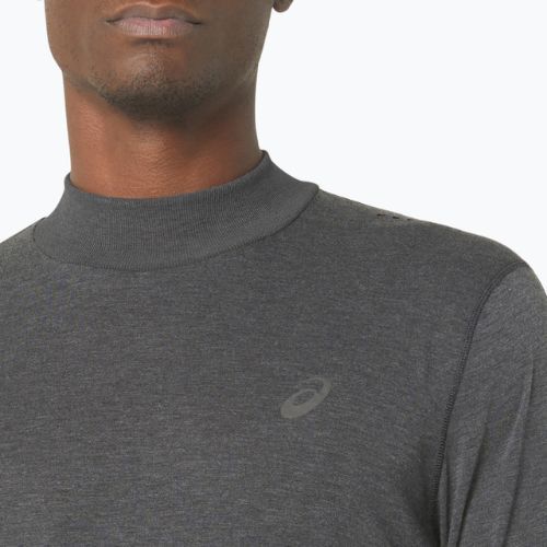 Férfi ASICS Metarun Mock Neck teljesítmény fekete hosszú ujjú futócipő
