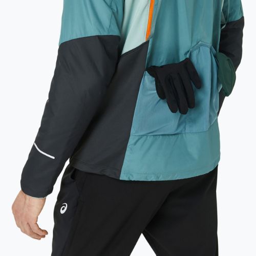 Férfi ASICS téli futó dzseki ködös teal/grafitszürke