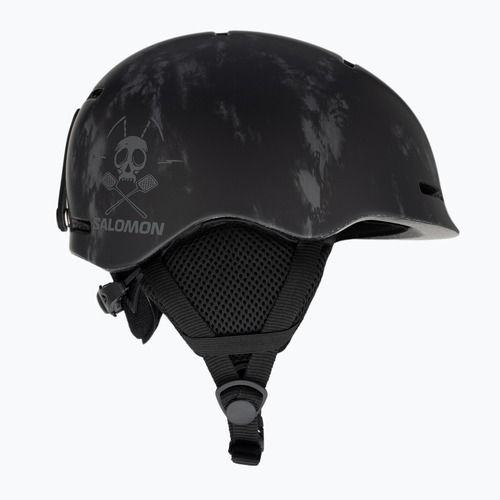 Gyermek síbukósisak Salomon Player Combo + szemüveg XV Jr black&tie/fekete ezüst